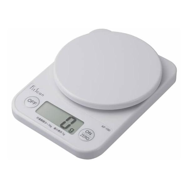 【お取り寄せ】タニタ キッチンスケール 1kg ホワイト KF-100-WH 調理器 キッチン家電 調理家電