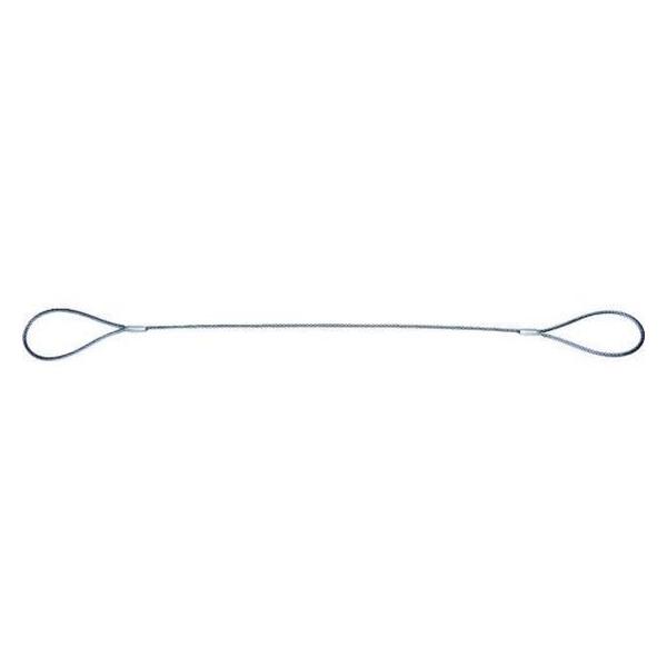 【お取り寄せ】TRUSCO ワイヤーロープスリング Aタイプ アルミロック 6mm×1m TWAL-6S1 ワイヤー スリング 吊具 バランサー 物流 作業