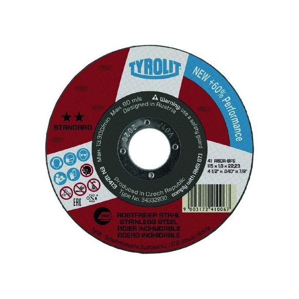 y񂹁zTYROLIT ؒfu X^_[h^Cv 125×1×22.23mm 34332832