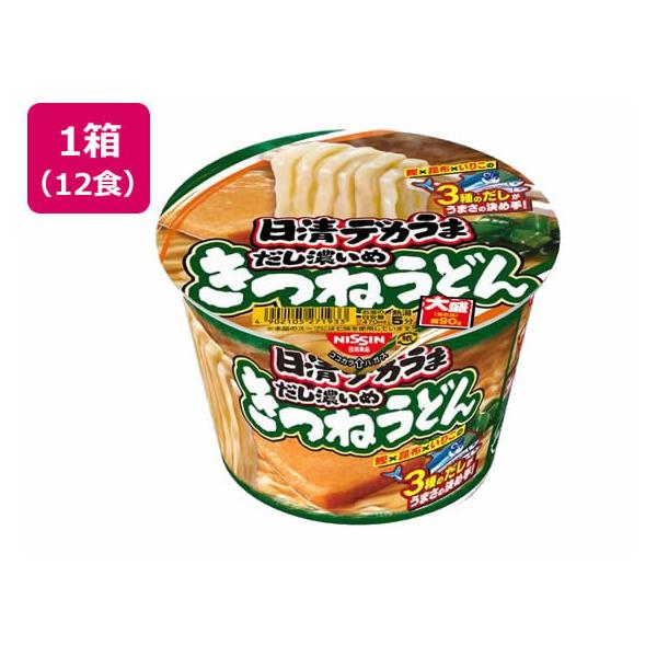 他サイト： 日清食品 日清デカうまきつねうどんだし濃いめ106g12食 カップうどん うどん インスタント レトルト 食品の商品画像