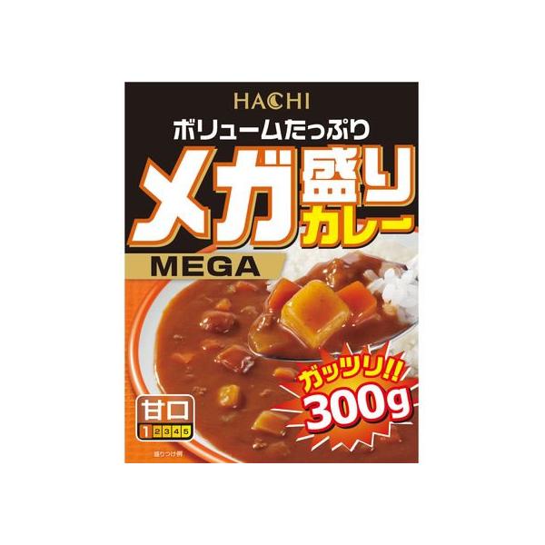 ハチ食品 メガ盛りカレー 甘口 300g レトルトカレー カレー ハヤシライス インスタント レトルト 食品