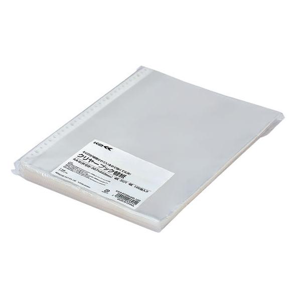 他サイト： コクヨ クリヤーブック〈K2〉替紙 A4タテ 30穴 100枚 Ａ４ 多穴 替紙 シングルポケットタイプ クリヤーファイルの商品画像