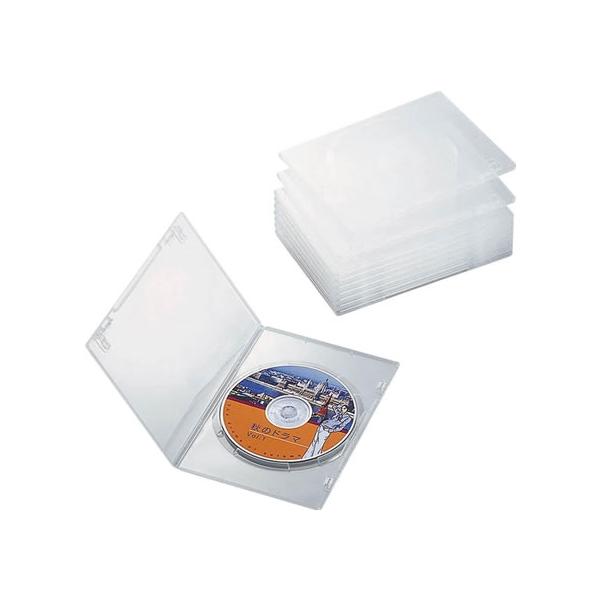他サイト： エレコム DVDスリムトールケース 10枚パック クリア CCD-DVDS03CR ＤＶＤトールケース メディアケース 記録メディア メモリーカード 家電の商品画像