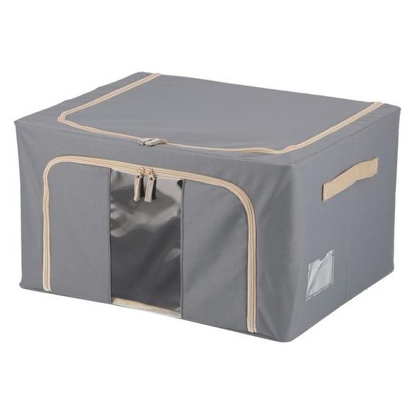 【商品説明】衣服やタオル類などの収納に大活躍！また男女問わず使え、お部屋に馴染んでくれる落ち着いたカラーです。　窓付きで中身が見えるので、チャックを開けて確認する手間が省けます。　取っ手が付いて持ち運びしやすく、クローゼットから引っ張り出す...