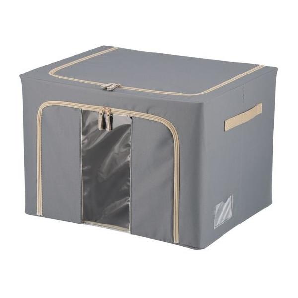 【商品説明】衣服やタオル類などの収納に大活躍！また男女問わず使え、お部屋に馴染んでくれる落ち着いたカラーです。　窓付きで中身が見えるので、チャックを開けて確認する手間が省けます。　取っ手が付いて持ち運びしやすく、クローゼットから引っ張り出す...
