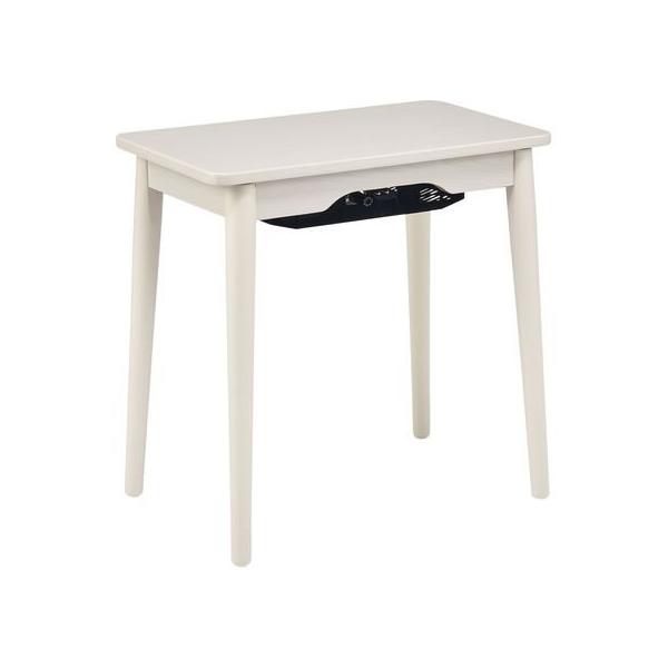 【商品説明】とにかく小さい！限られたスペースにはもちろん、広いお部屋は広々使える。　専用のこたつ布団が不要！ブランケットや毛布をかけて手軽に暖をとれる。　足先が冷える方の足元のピンポイント暖房に。　サイドテーブルや、ネストテーブルなど、サブ...