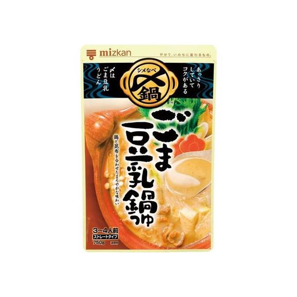 【仕様】鶏と昆布のだしを合わせ、ごまと豆乳で仕上げた、あっさりしていてコクがある、まろやかな味わいのごま豆乳鍋つゆです。〆はうどんを入れてごま豆乳うどんを美味しくいただけます。　●ストレートタイプ●内容量：７５０ｇ●注文単位：１袋　<...
