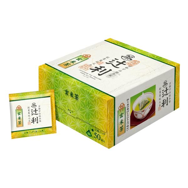 他サイト： 片岡物産 辻利 三角ティーバッグ 玄米茶 50袋 ティーバッグ 玄米茶 お茶 飲料の商品画像