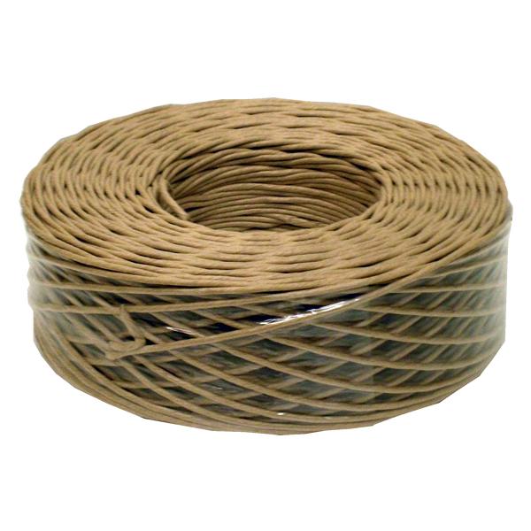 【仕様】●色：茶●サイズ：幅約２．２ｍｍ×長さ１００ｍ●再生紙●注文単位：１巻　※急激な荷重のかかる場面での使用は出来ません。燃える素材ですので火気に注意してご使用ください。　<ジェットプライス>　hikkoshi_3