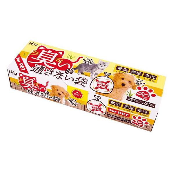 【お取り寄せ】HHJ 臭いを通さない袋 ペット用 M アイボリー 50枚 AB07 ゴミ袋 ゴミ箱 清掃