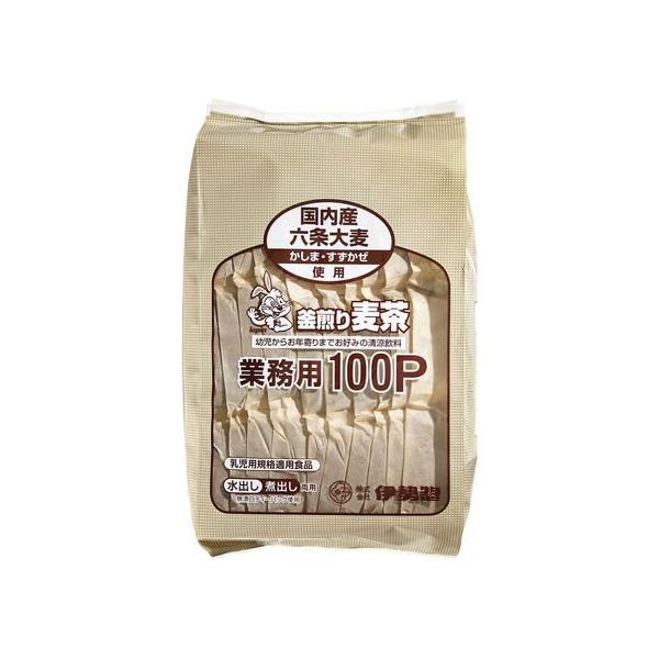 他サイト： 伊勢惣 麦茶業務用100P ティーバッグ 麦茶 お茶 飲料の商品画像
