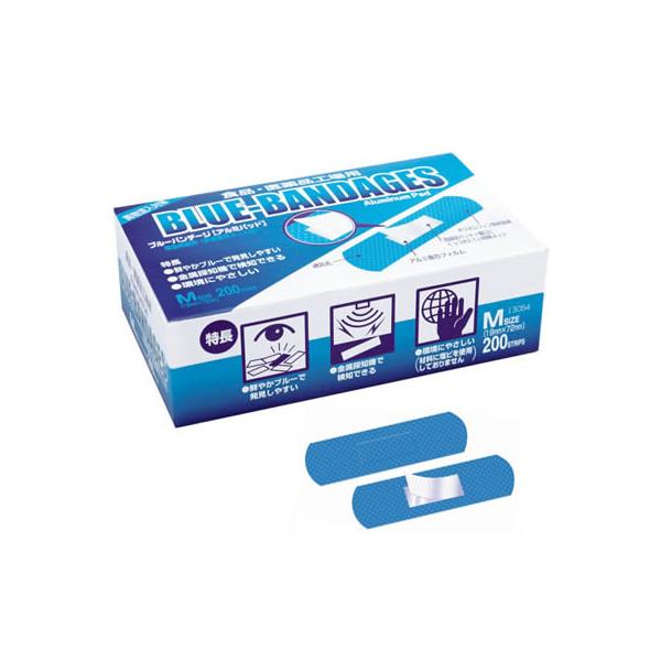 【仕様】●サイズ：Mのみ 【縦】19mm 【横】：72mm　●色：ブルー　●材質：【粘着テープ部】ポリオレフィン 【パッド部】不織布（外）＋アルミフィルム（中） 【粘着剤】アクリル系　●品番：MCB-191　●メーカー：阿蘇製薬　●箱入数：...