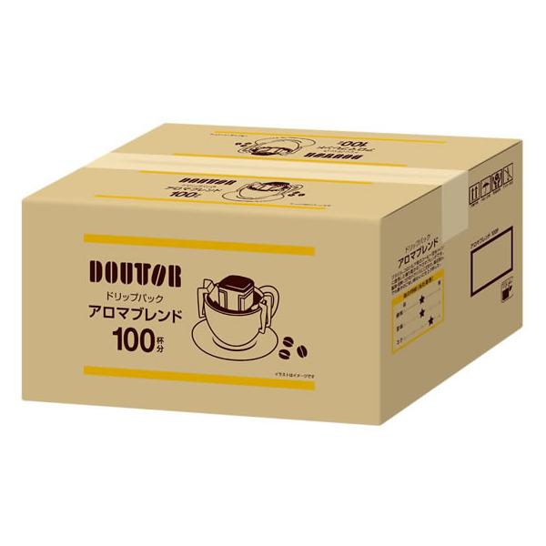 他サイト： ドトールコーヒー ドリップパック アロマブレンド 100杯 ドトール ドリップコーヒー コーヒー 飲料の商品画像