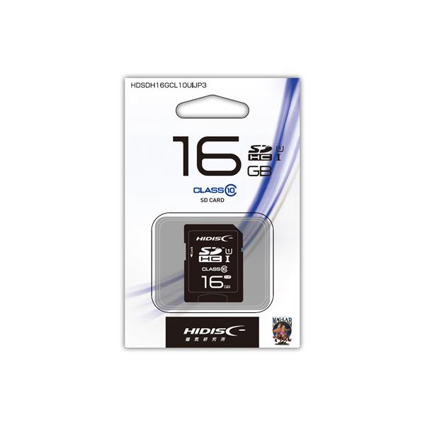 HIDISC SDHCJ[hUHS-1CLASS10 16GB HDSDH16GCL10UIJP3 rc rcgb[J[h [J[h L^fBA Ɠd