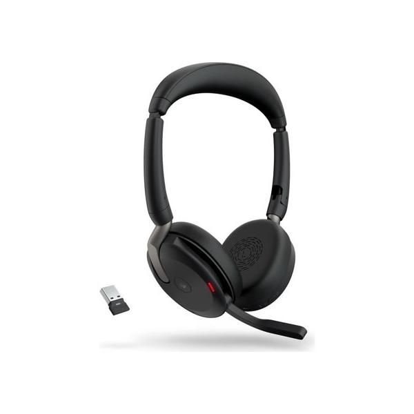 【お取り寄せ】GNオーディオ Jabra Evolve2 65Flex 無線ヘッドセット 折りたたみ Link390a MS ステレオ 26699-999-999