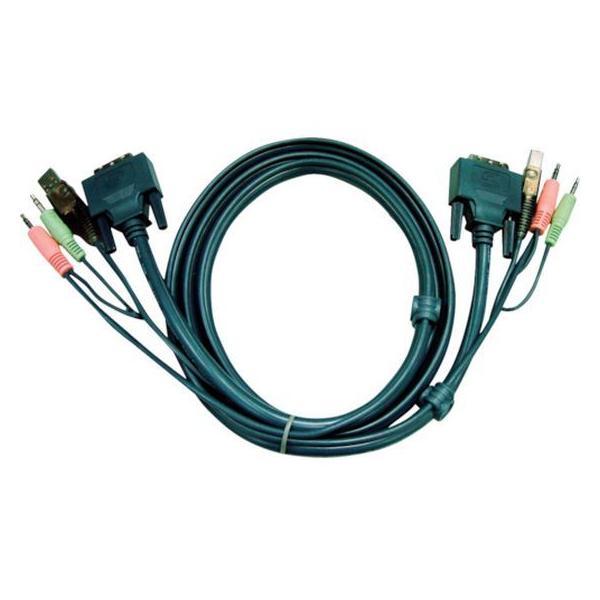 y񂹁zATEN DVI KVMP[u 1.8m 2L-7D02U