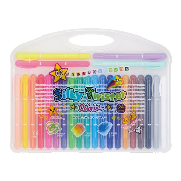 【仕様】重ねてパステル、水で延ばせば水彩絵の具、滑らかなクレヨンの描き心地と、多様な表現が可能です。芯をくり出すタイプ。●内容：蛍光イエロー、蛍光ピンク、ライラック、ペールグリーン、コーラルオレンジ、イエロー、オレンジ、レッド、ピンク、パー...