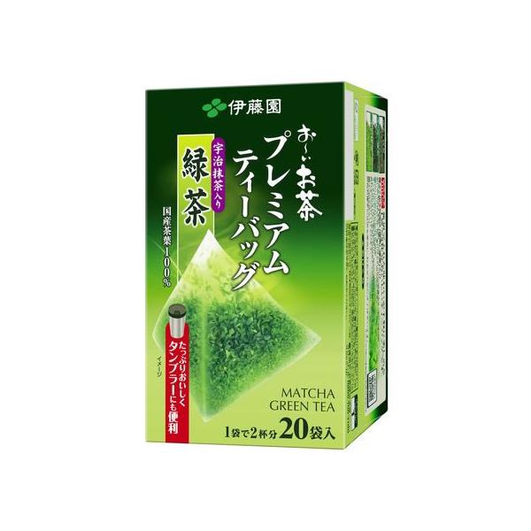 他サイト： 伊藤園 お〜いお茶プレミアムティーバッグ 抹茶入り緑茶 20袋 ティーバッグ 緑茶 お茶 飲料の商品画像