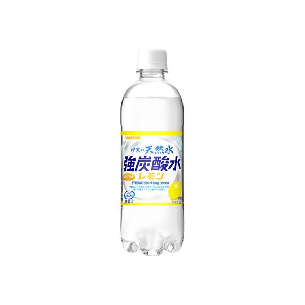 日本サンガリア 伊賀の天然水 強炭酸水 レモン 500ml