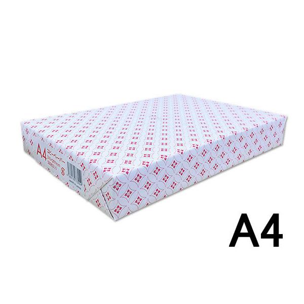 【仕様】●サイズ：Ａ４●坪量：約６６ｇ／ｍ2（四六判換算：約５６．８ｋｇ）●紙厚：約８９μｍ（約０．０８９ｍｍ）●白色度：約９２％●植林木パルプなどを使用●ＥＣＦ漂白パルプ使用●注文単位：１冊（５００枚）　<ジェットプライス>