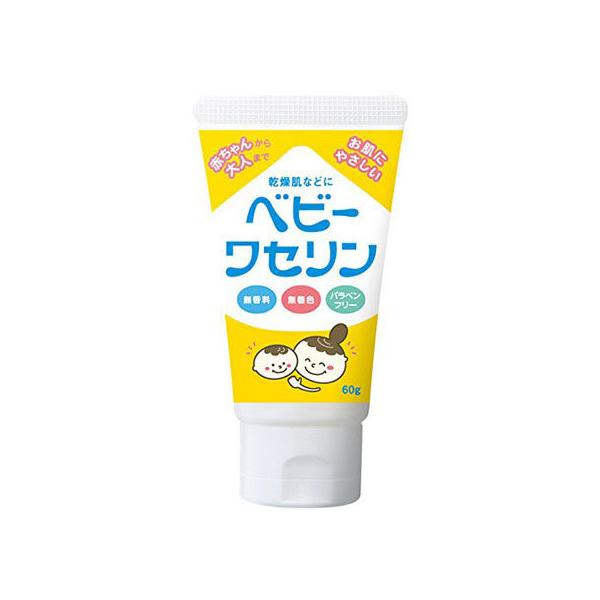 【仕様】皮膚、口唇を保護し乾燥を防ぎます。　●内容量：６０ｇ●成分：白色ワセリン●無香料、無着色、パラベンフリー●使用方法：そのまま適量を皮ふ、口唇に塗布してお使いください。　[生産国：日本　商品区分：化粧品　メーカー：健栄製薬株式会社　広...