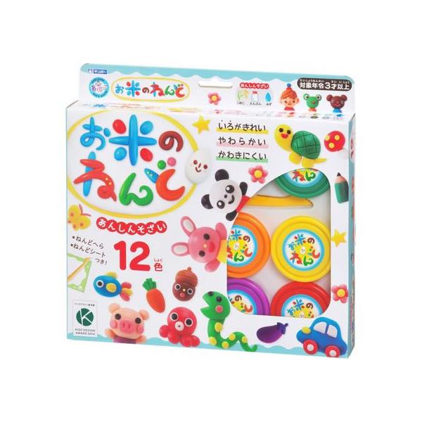 他サイト： 銀鳥産業 お米のねんど 12色セット 462-302 ねんど 図画 工作 教材 学童の商品画像