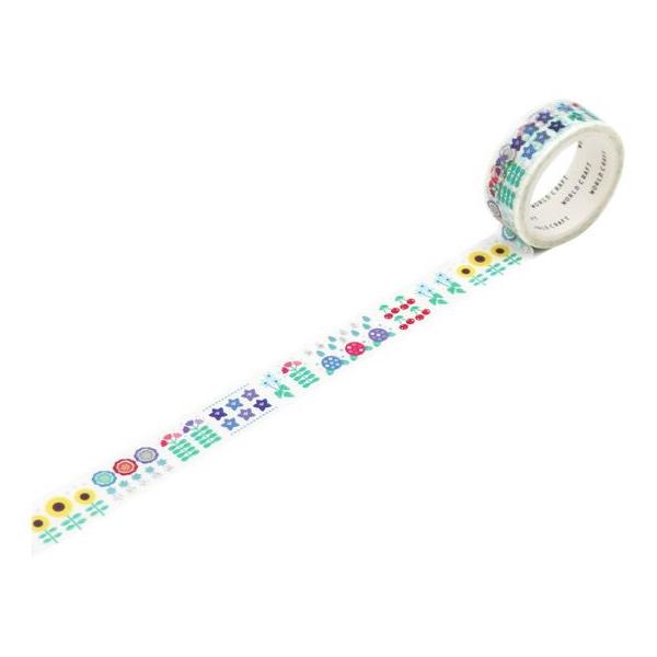 ワールドクラフト キラキラマスキングテープ Summer 15mm×5m
