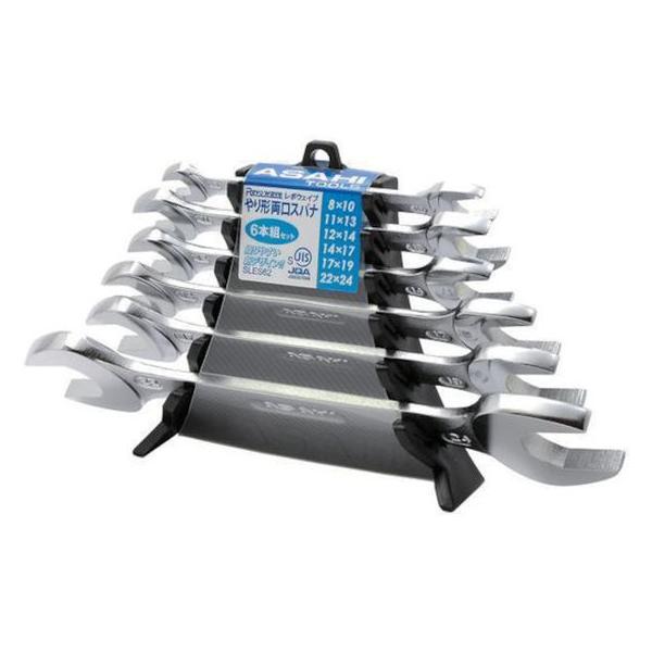 お取り寄せ】ASH REVOWAVE 6本組両口スパナセット(HC) SLES62 スパナ