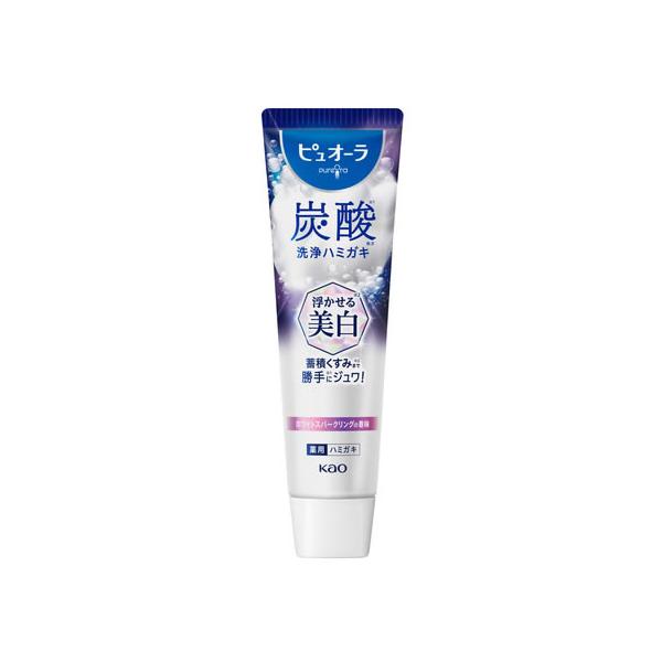 KAO ピュオーラ 炭酸ハミガキ 浮かせる美白 95g