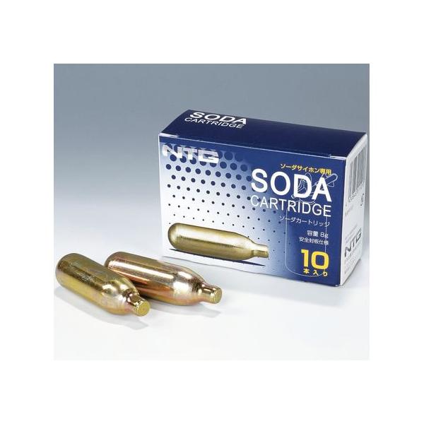 お取り寄せ】日本炭酸瓦斯 ソーダサイフォン用炭酸ガスカートリッジ 10