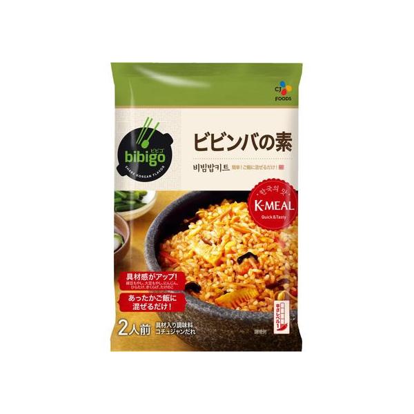 【商品説明】シャキシャキ食感の６種の野菜入り具材と、辛さとコクが食欲をそそる特製コチュジャンだれをセットにしました。　ご飯と混ぜるだけで、簡単に本場韓国のビビンバをお楽しみいただけます。　フライパンで調理するとさらに本格的な味がお楽しみいた...