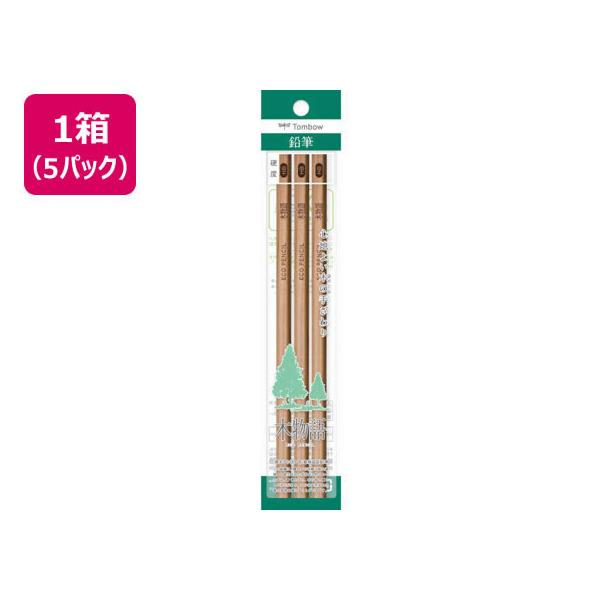 【お取り寄せ】トンボ鉛筆 鉛筆S 木物語 HB 3本×5個 ACG-341