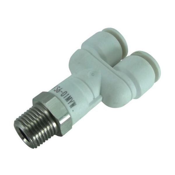 �y�����񂹁z�`���_ �t�@�C�uSUS���C���u�����`���C �� 6mm�ER1�^8 FS6-01MYW �ėp�ǌp�� �R���v���b�T�[ �󈳋@�� �z�[�X ���Y���H�p�i ��Ɨp�i �H��