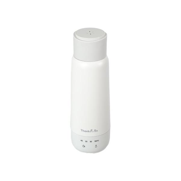 THANKO 電気で沸かせて保温 ボトルケトル ホワイト 電気ケトル 電気ポット キッチン家電 調理家電