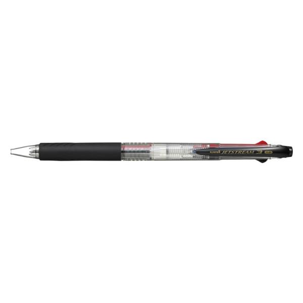 ジェットストリーム 3色ボールペン [黒/赤/青] 1.0mm 透明 SXE3-400-10