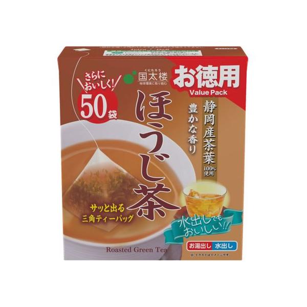 他サイト： 国太楼 お徳用 豊かな香りほうじ茶 三角ティーバッグ 50Pの商品画像
