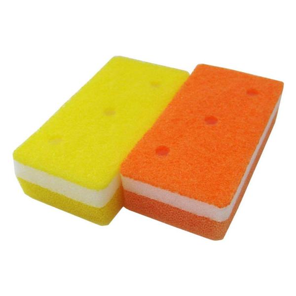 他サイト： オーエ 泡キュット ソフト 2個 袋入 50980 スポンジタワシ クリーンナップ キッチン消耗品の商品画像