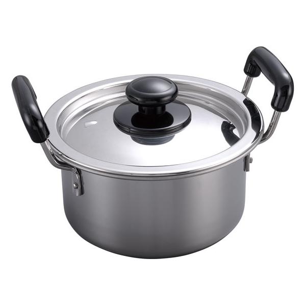 ステンレススチール 【お取り寄せ】柄沢製作所 18-0 モリブデン 実用鍋