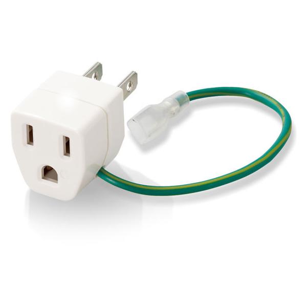 他サイト： 【お取り寄せ】エレコム コンセント 変換プラグ海外→日本用 Aタイプ T-NHPAA3WHの商品画像
