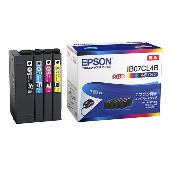 EPSON インクパック 4色パック 大容量 IB07CL4B エプソン ＥＰＳＯＮマルチパック インクジェットカートリッジ インクカートリッジ トナー