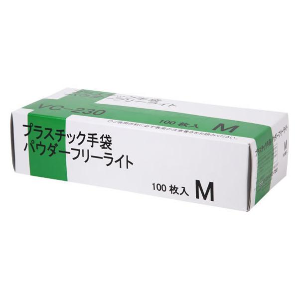 伊藤忠 プラスチック手袋 パウダーフリー ライト M 100枚 Vc 230の価格と最安値 おすすめ通販を激安で