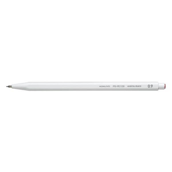 コクヨ 鉛筆シャープ 0.9mm 白 PS-PE109W-1P シャーペン本体 シャープペンシル