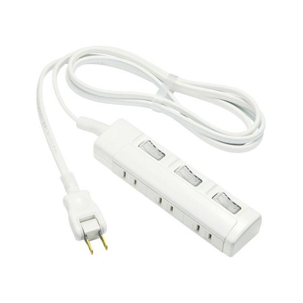 他サイト： 【お取り寄せ】パナソニック ザ・タップスイッチe 3個口 1.5m ホワイト WHS26235WP コード付き電源タップ２ピン 電源タップ ＯＡタップ 配線パーツ 家電の商品画像
