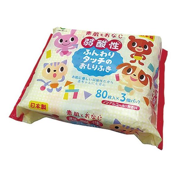 【商品説明】ノンアルコールで無香料、素肌とおなじ弱酸性で赤ちゃんにも安心。　デリケートなお肌も優しく拭けるウエットタイプの３個セット。【仕様】●シートサイズ：約１８０×１２５ｍｍ　●ウエットタイプ　●ノンアルコール　●無香料・弱酸性　●注文...