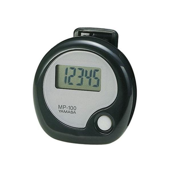 【お取り寄せ】山佐時計計器 万歩 MP-100 ブラック 歩数計 活動量計 ヘルスケア 理美容 セルフケア 健康家電