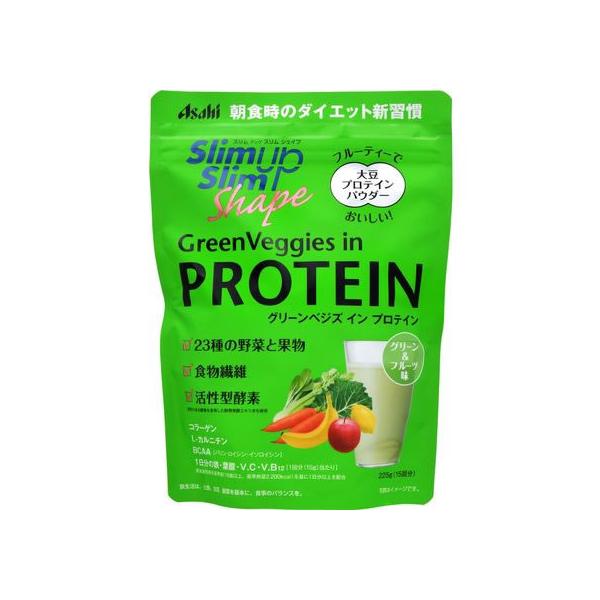 【お取り寄せ】アサヒグループ食品 スリムUPスリムシェイプ グリーンべジズインプロテイン プロテイン 栄養補助食品 栄養ドリンク 健康食品