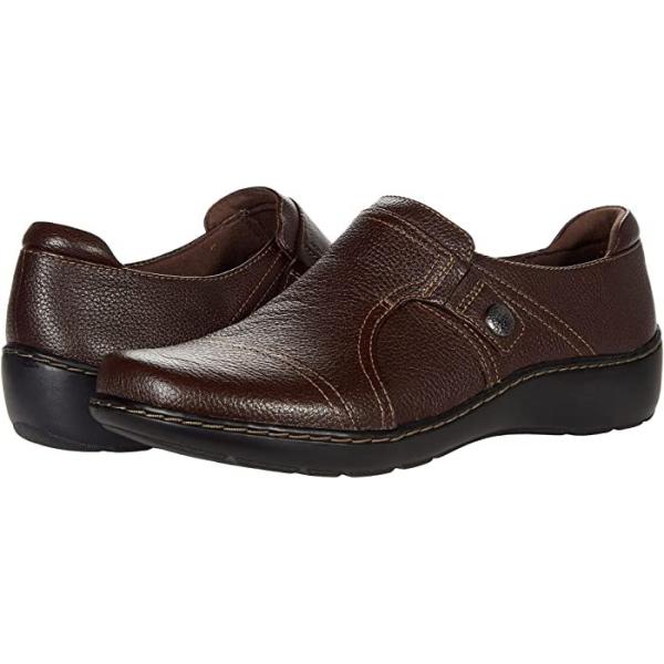 (取寄) クラークス レディース コラ ポッピー Clarks women  Cora Poppy Dark Brown Tumbled Leather Clarks（クラークス） P最大17倍1/1限定 (取寄) シューズ レディース