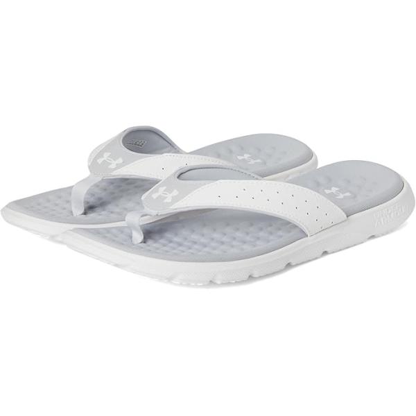 (取寄) アンダーアーマー メンズ イグナイト 7 フリップ フロップ Under Armour men Ignite 7 Flip-Flop White/Halo Gray/White UNDER ARMOUR（アンダーアーマー） P最大17倍1/1限定 (取寄) メンズ