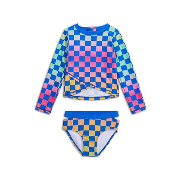 (取寄) アパマンキッズ ガールズ オシャーナ ラッシュ ガード セット (トドラー/リトル キッド/ビッグ キッド) Appaman Kids girls Oceana Rash Guard Set (Toddler/Little Kid/Big Kid) Checkerboard APPAMAN（アパマン） (取寄) アパマンキッズ ガールズ オシャーナ