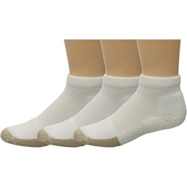 (取寄) ソロ テニス ミニ-クルー シック クッション 3-ペア パック Thorlos Thorlos Tennis Mini-Crew Thick Cushion 3-Pair Pack White P最大17倍1/1限定 (取寄) ソロ テニス ミニ-クルー シック クッション